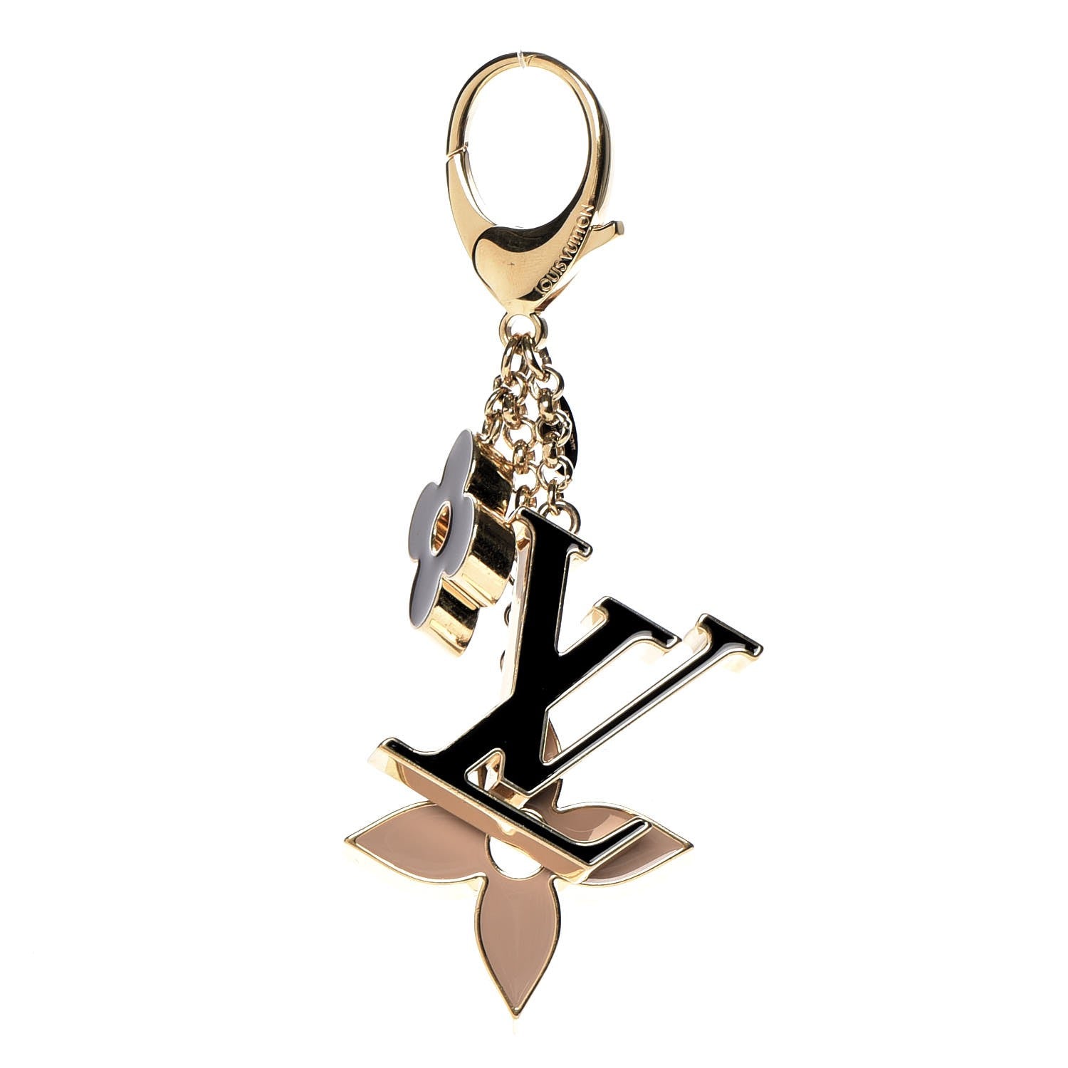Louis Vuitton Fleur De Monogram Bag Charm Dore 1 of 5