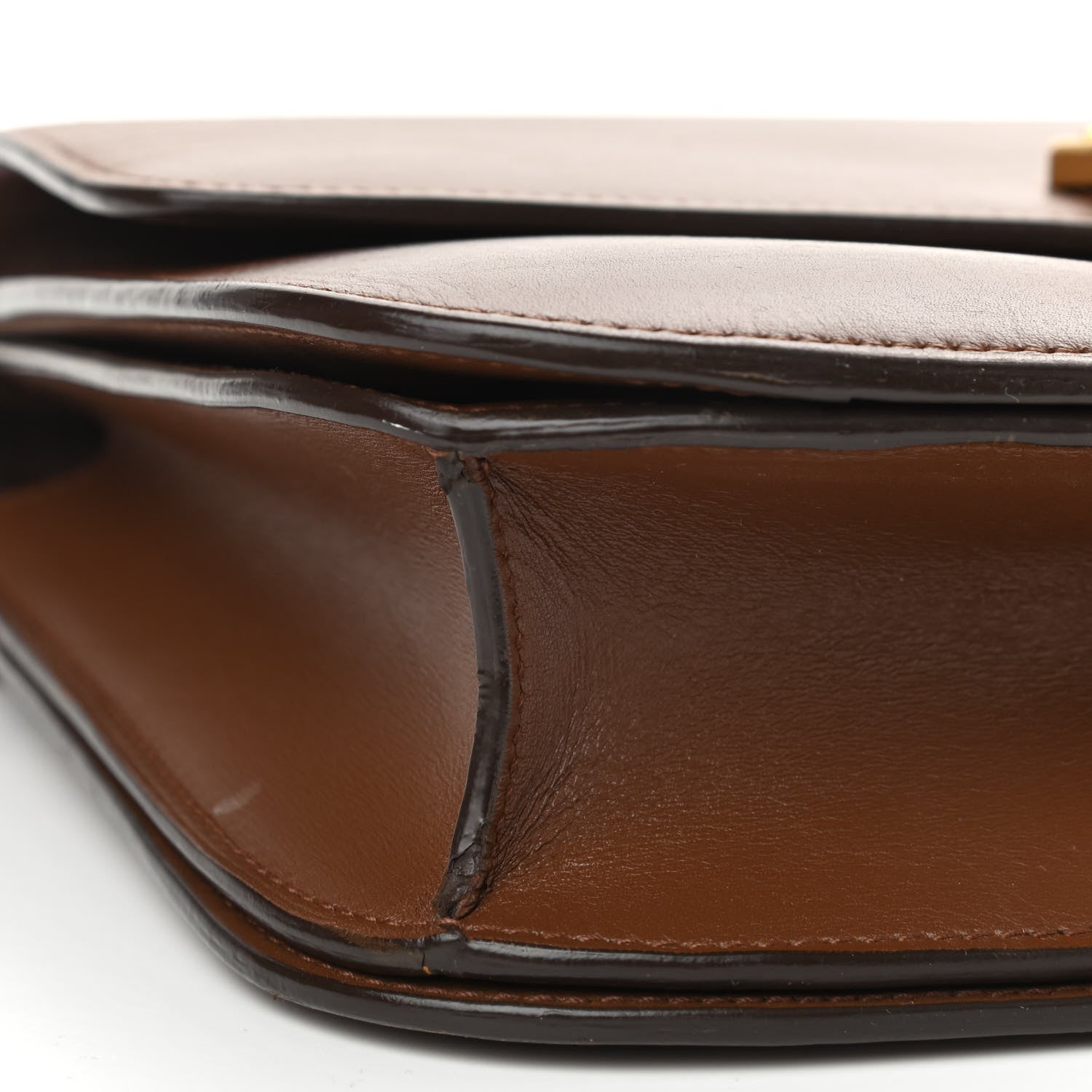 Celine Smooth Calfskin Medium Classic Box Flap Bag Camel 4 of 17