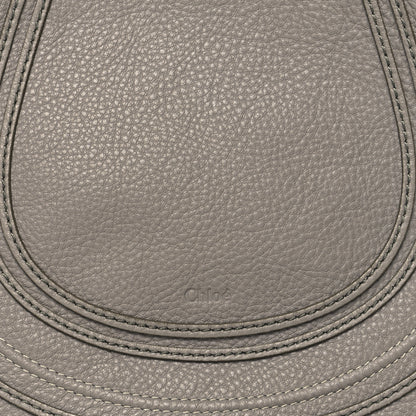 Chloe Calfskin Medium Marcie Round Crossbody Bag Cashmere Grey 8 of 10