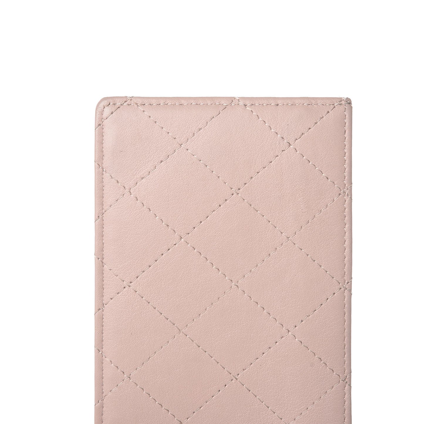 Patent Quilted Large Flap Wallet Pink