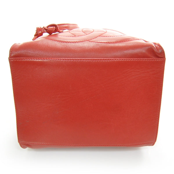 Lambskin CC Drawstring Bag Red