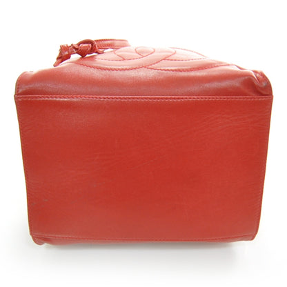 Chanel Lambskin CC Drawstring Bag Red 4 of 10