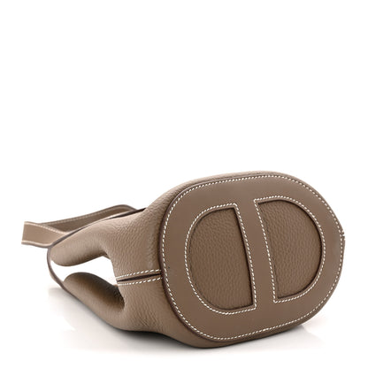 Hermes Taurillon Clemence Swift In-The-Loop 18 Bag Etoupe 4 of 10