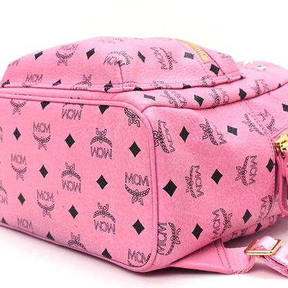 MCM Visetos Small Sprinkle Stud Stark Backpack Pink 10 of 12