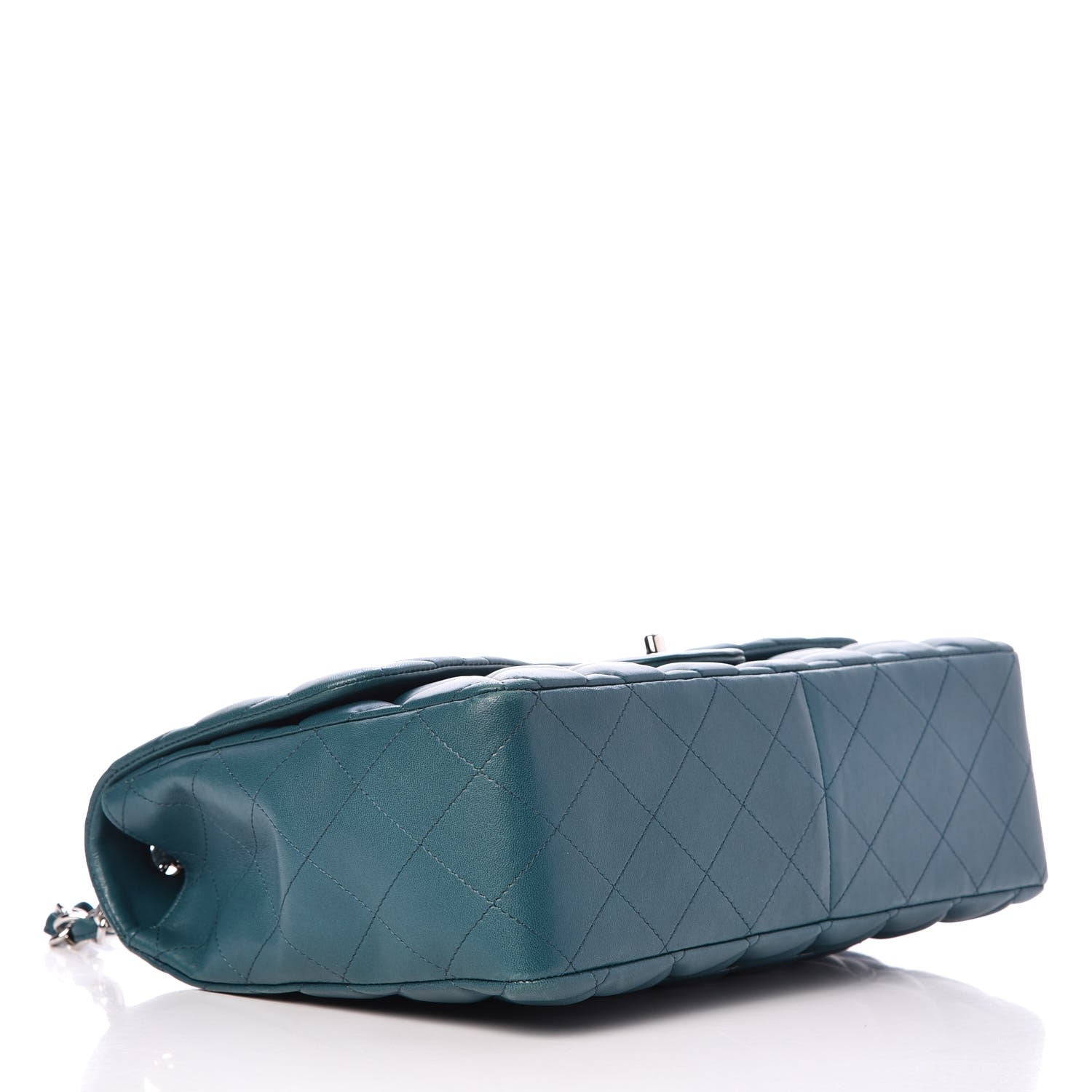 Chanel Lambskin Quilted Jumbo Single Flap Turquoise 5 of 15