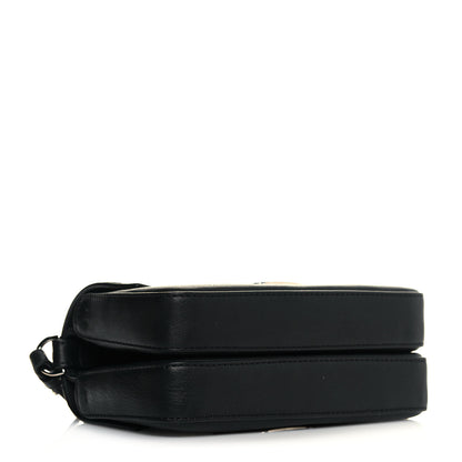 Fendi Vitello Dolce Elaphe Monster Eyes Micro Double Baguette Black Naturale 4 of 10