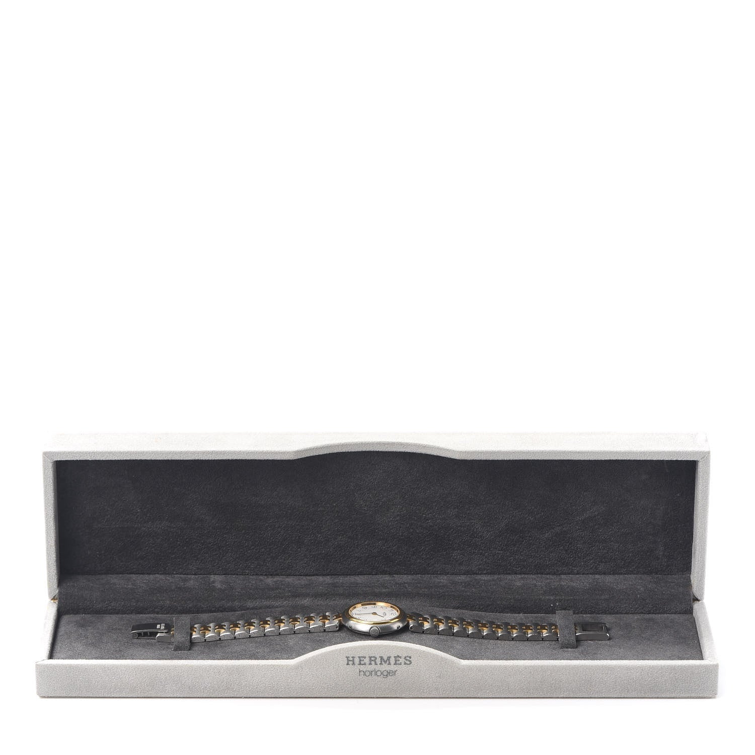 Hermes Stainless Steel 25mm Profile Quartz Watch Gold 6 of 6