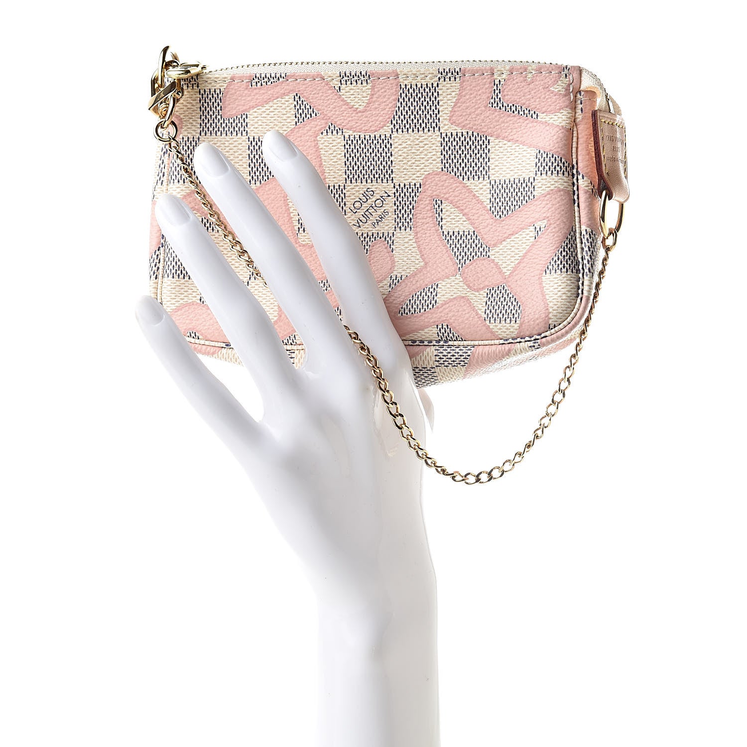 Louis Vuitton Damier Azur Tahitienne Mini Pochette Accessories 2 of 8