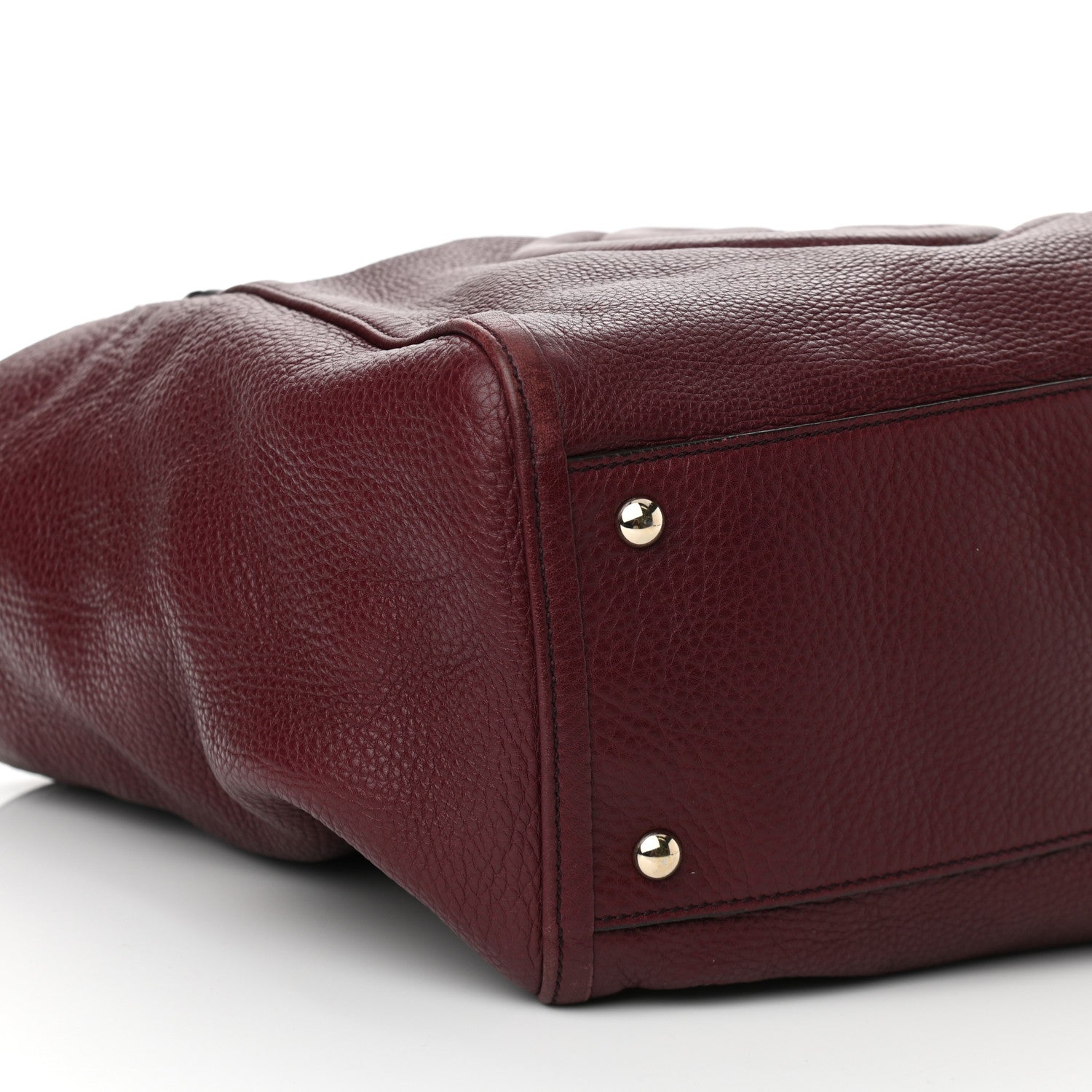 Gucci Pebbled Calfskin Medium Soho Shoulder Bag Bordeaux 9 of 10