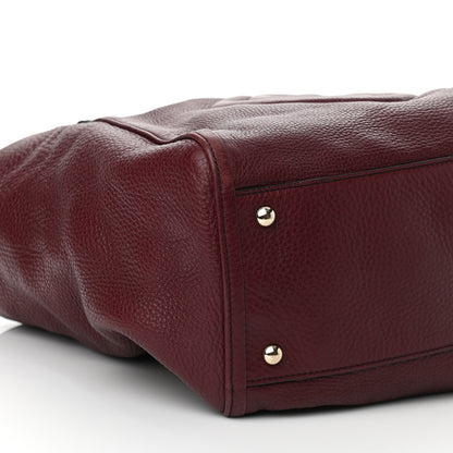Gucci Pebbled Calfskin Medium Soho Shoulder Bag Bordeaux 9 of 10