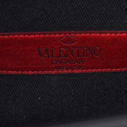 Valentino Garavani Vitello Medium Rockstud Flap Saddle Bag Black 8 of 10