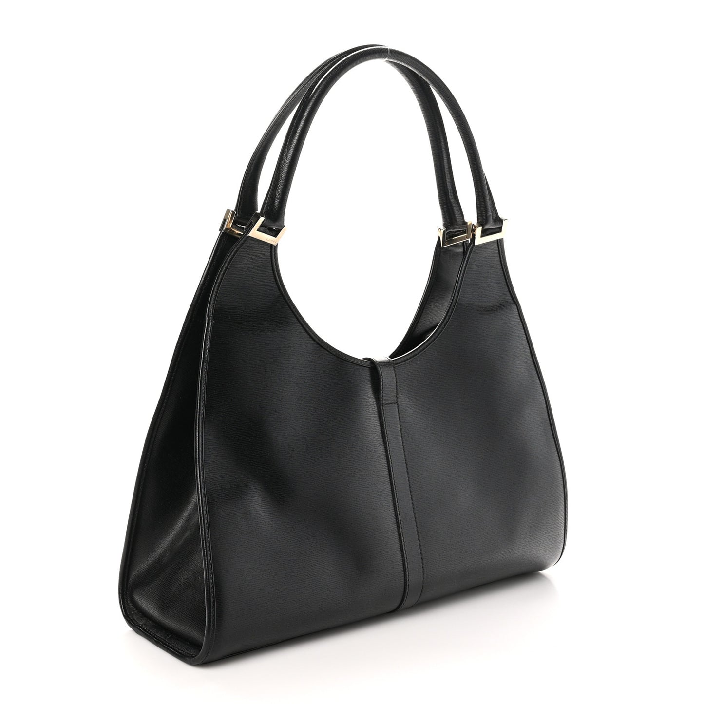 Calfskin Bardot Hobo Black