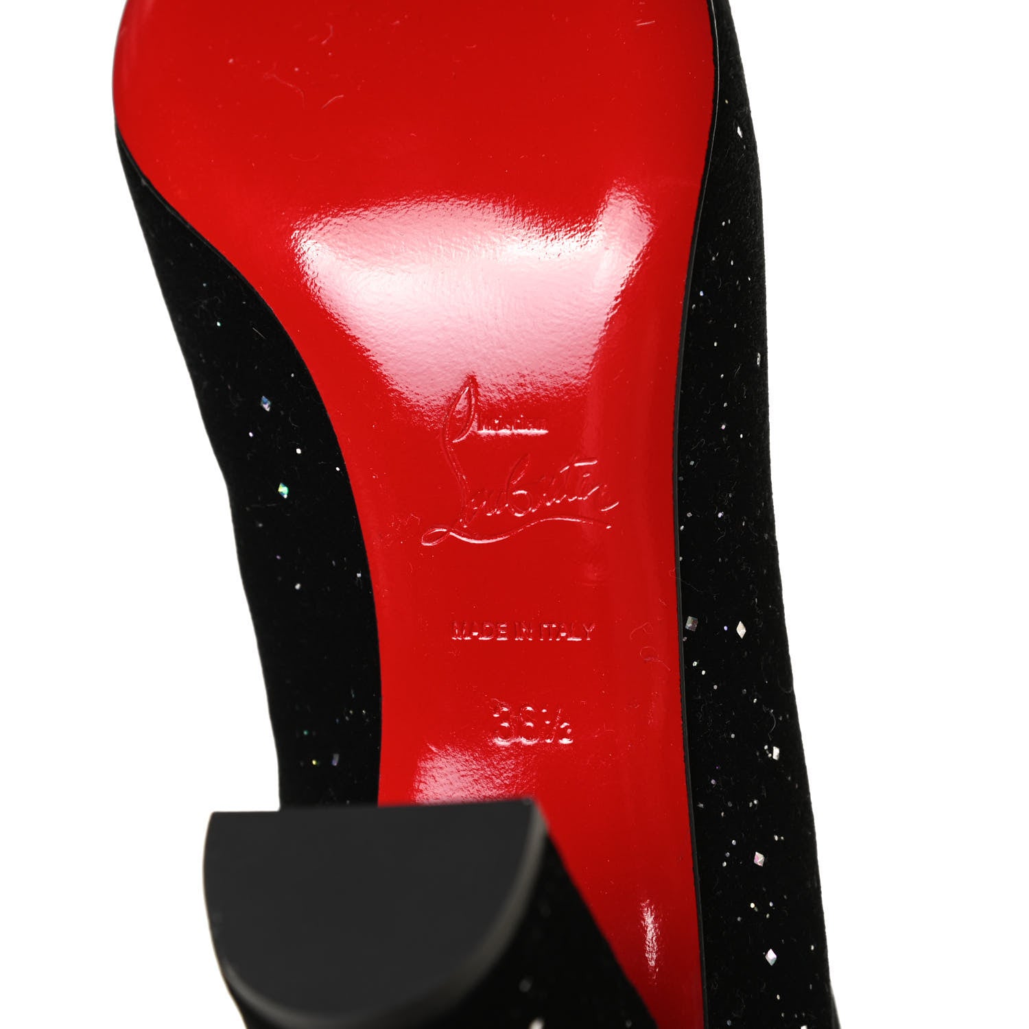 Christian Louboutin Velvet Galactica Moulamax 85 Booties 38.5 Black 8 of 11