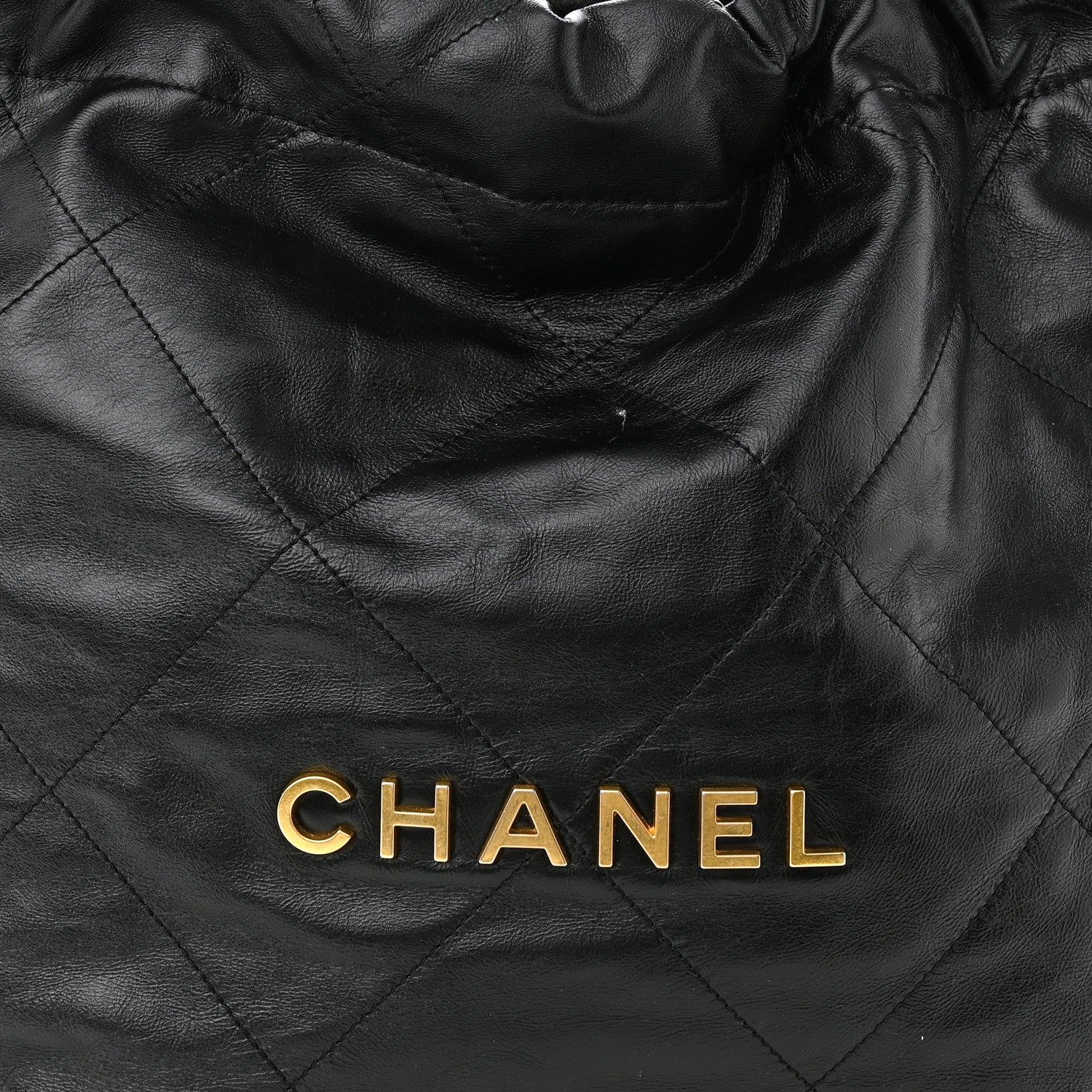 Chanel Shiny Calfskin Quilted Small Chanel 22 Black 9 of 12