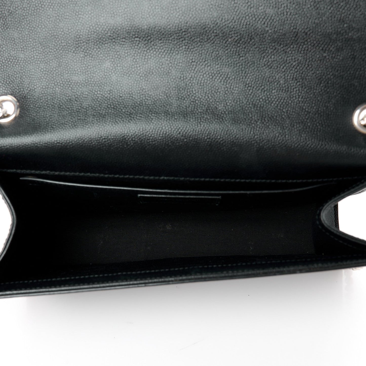 Grain De Poudre Medium Classic Monogram Kate Satchel Black