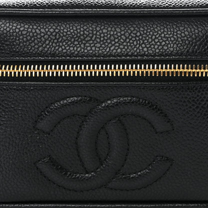 Chanel Caviar CC Vanity Cosmetic Case Black 9 of 11