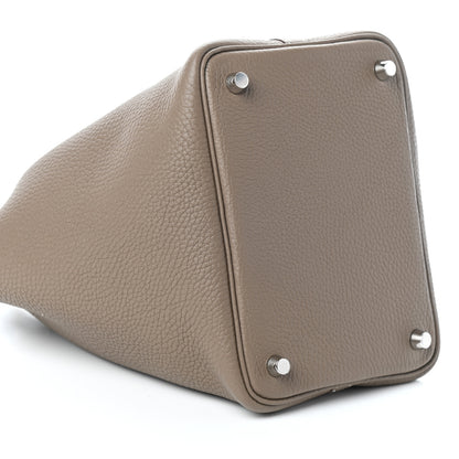 Hermes Taurillon Clemence Picotin Lock 18 PM Etoupe 9 of 10