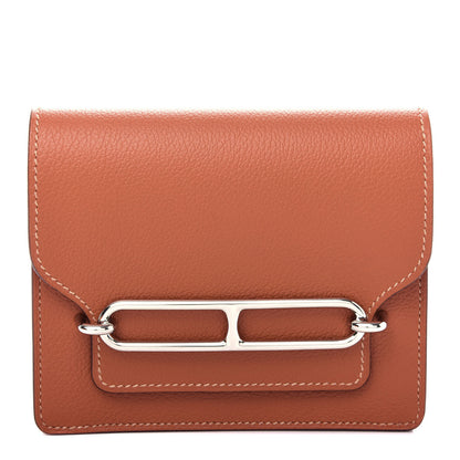 Hermes Evercolor Bi-Color Roulis Slim Wallet Blush Bleu Frida 1 of 8