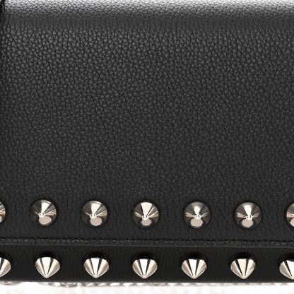 Christian Louboutin Calfskin Empire Maxi Spikes Paloma Clutch Black 8 of 11