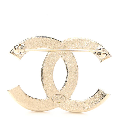 Chanel Crystal Palais Garnier CC Brooch Gold 3 of 5