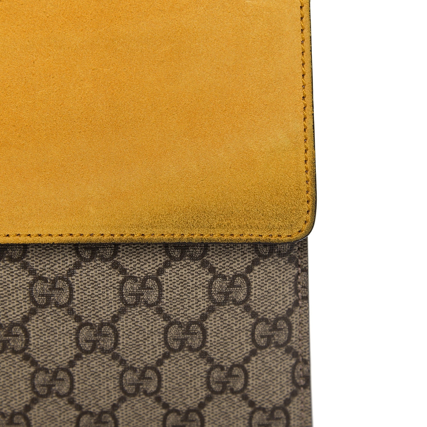 Gucci GG Supreme Monogram Medium Dionysus Shoulder Bag Yellow 9 of 13