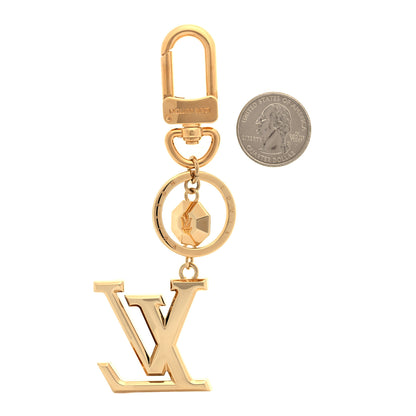 Louis Vuitton LV Facettes Bag Charm Key Holder Gold 2 of 4