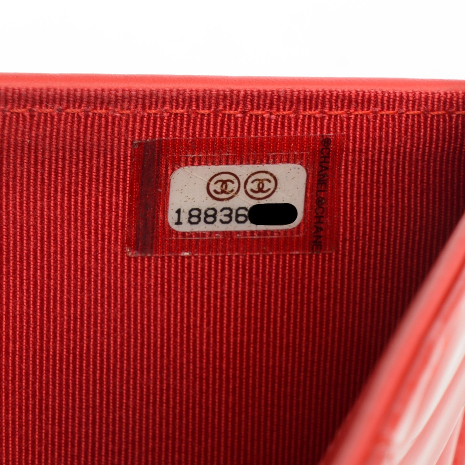 Chanel Patent Calfskin Quilted Yen Wallet Red 8 of 8