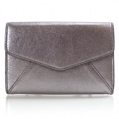 Saint Laurent Metallic Leather Y-Mail Coin Purse 1 of 7