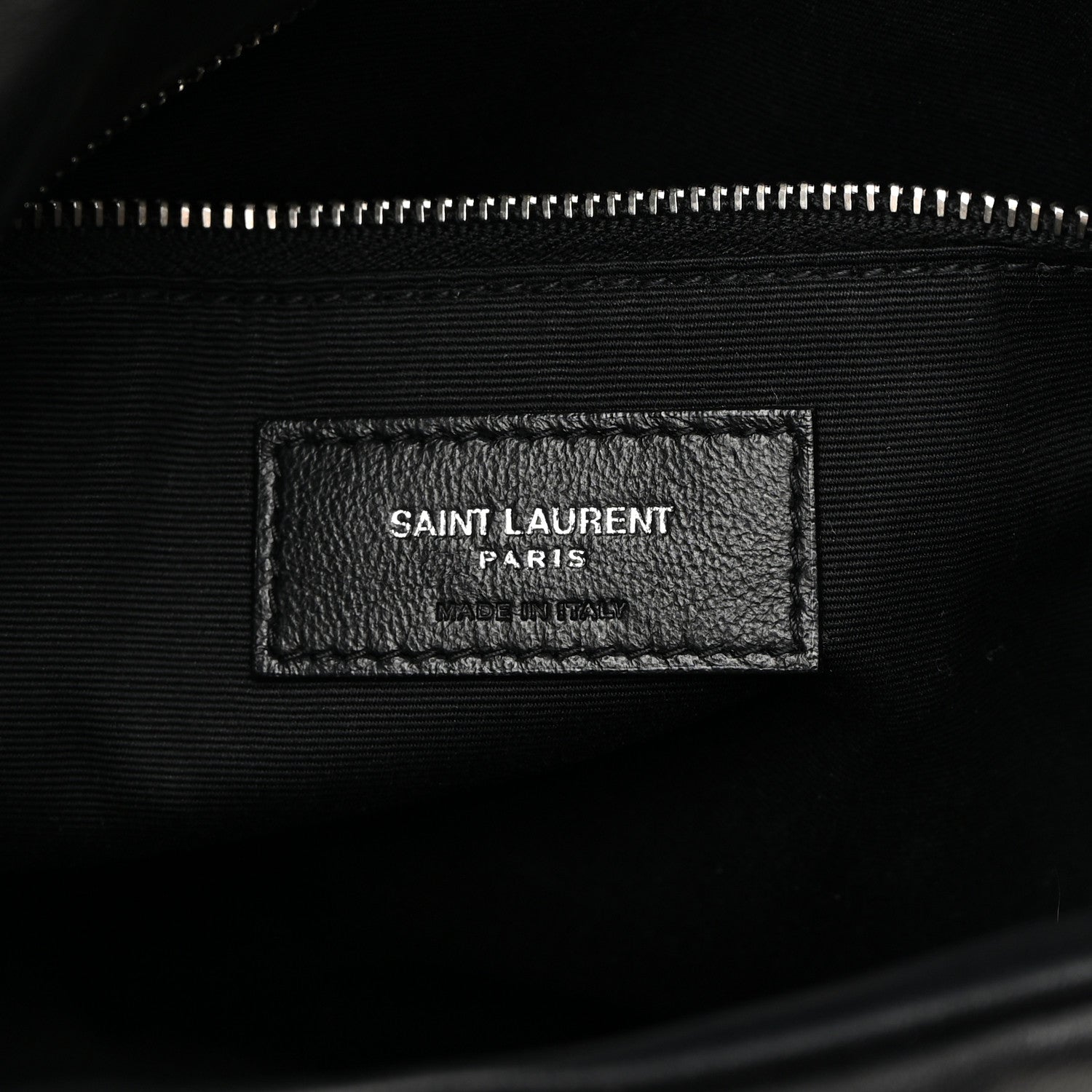 Saint Laurent Lambskin Quilted Small Loulou Puffer Monogram Chain Satchel Black 6 of 14