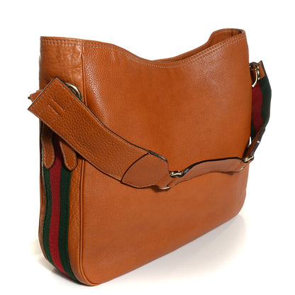 Gucci Pebbled Calfskin Medium Heritage Shoulder Bag Light Tobacco 12 of 18