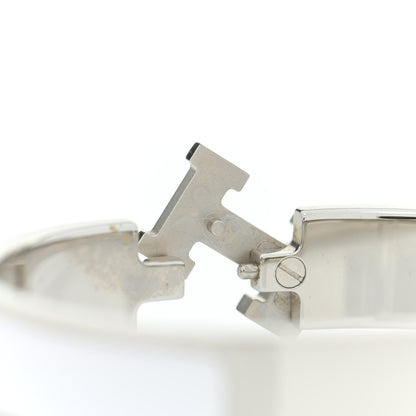 Hermes Enamel Narrow Clic Clac H Bracelet PM White 5 of 5