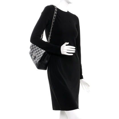Chanel Caviar Quilted Jumbo Single Flap Black 2 of 8