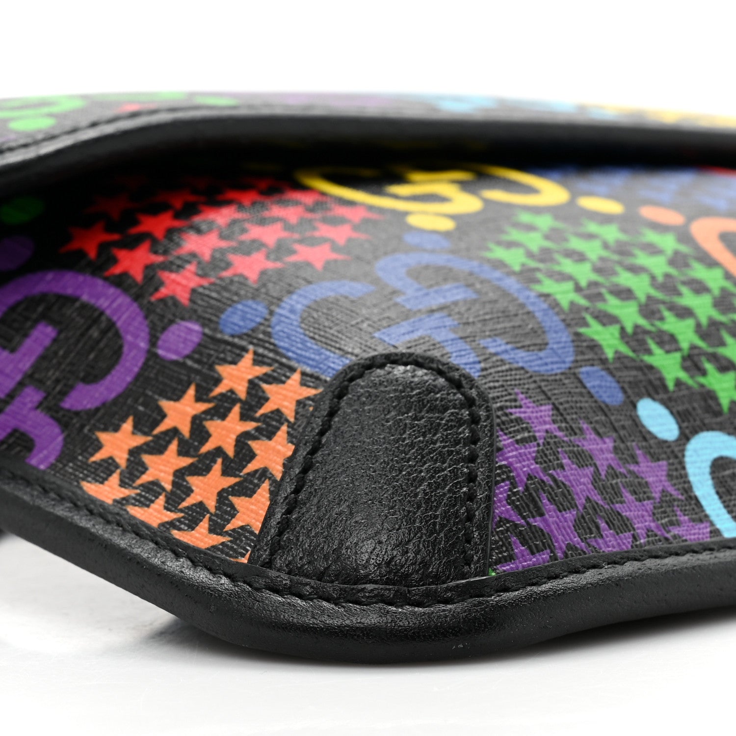 Gucci GG Supreme Monogram Psychedelic Slim Belt Bag Black 8 of 8