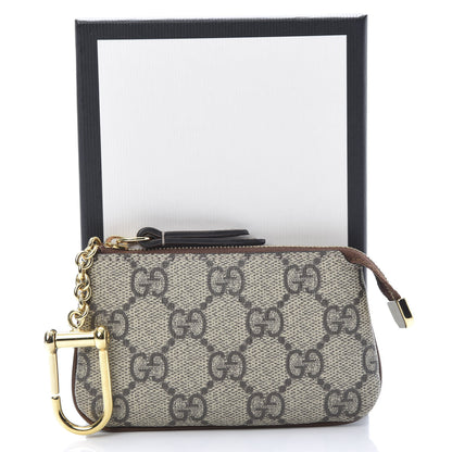 Gucci GG Supreme Monogram Key Case Beige Ebony Cuir 8 of 8