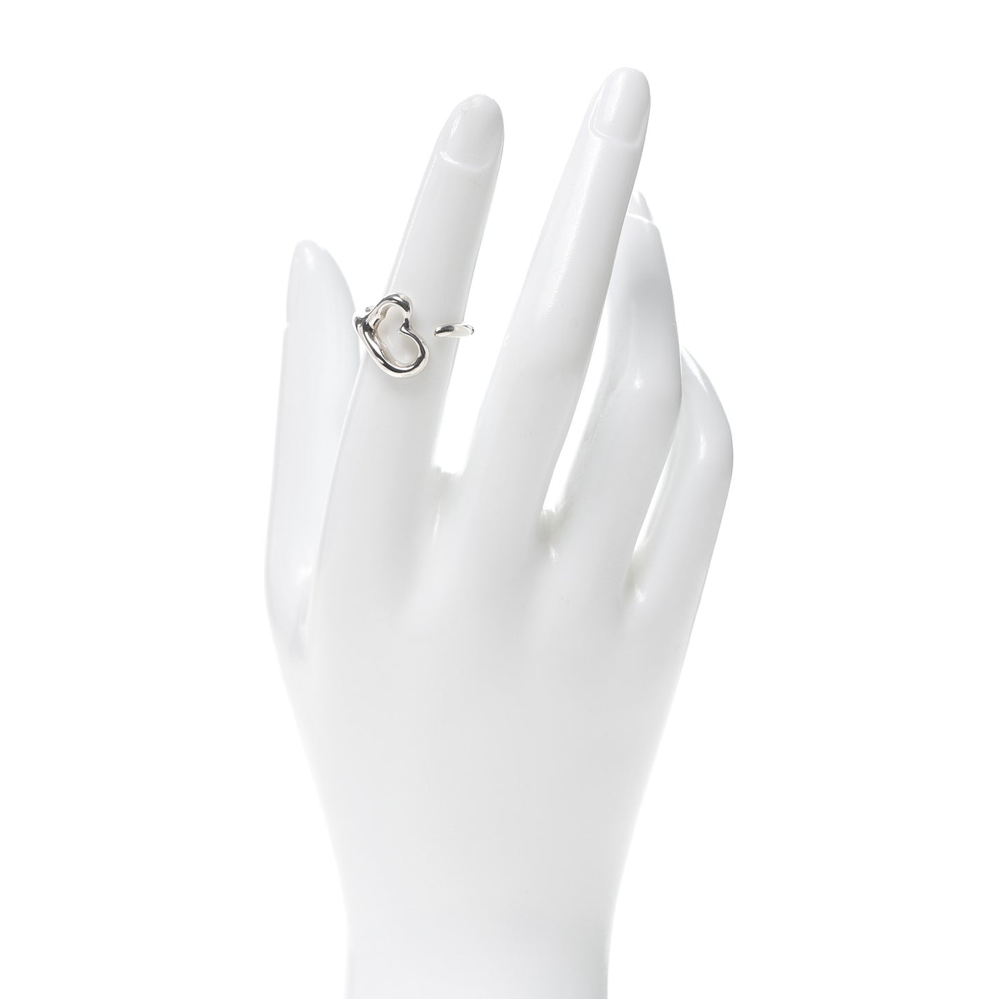Sterling Silver Elsa Peretti Open Heart Ring 53 6.5