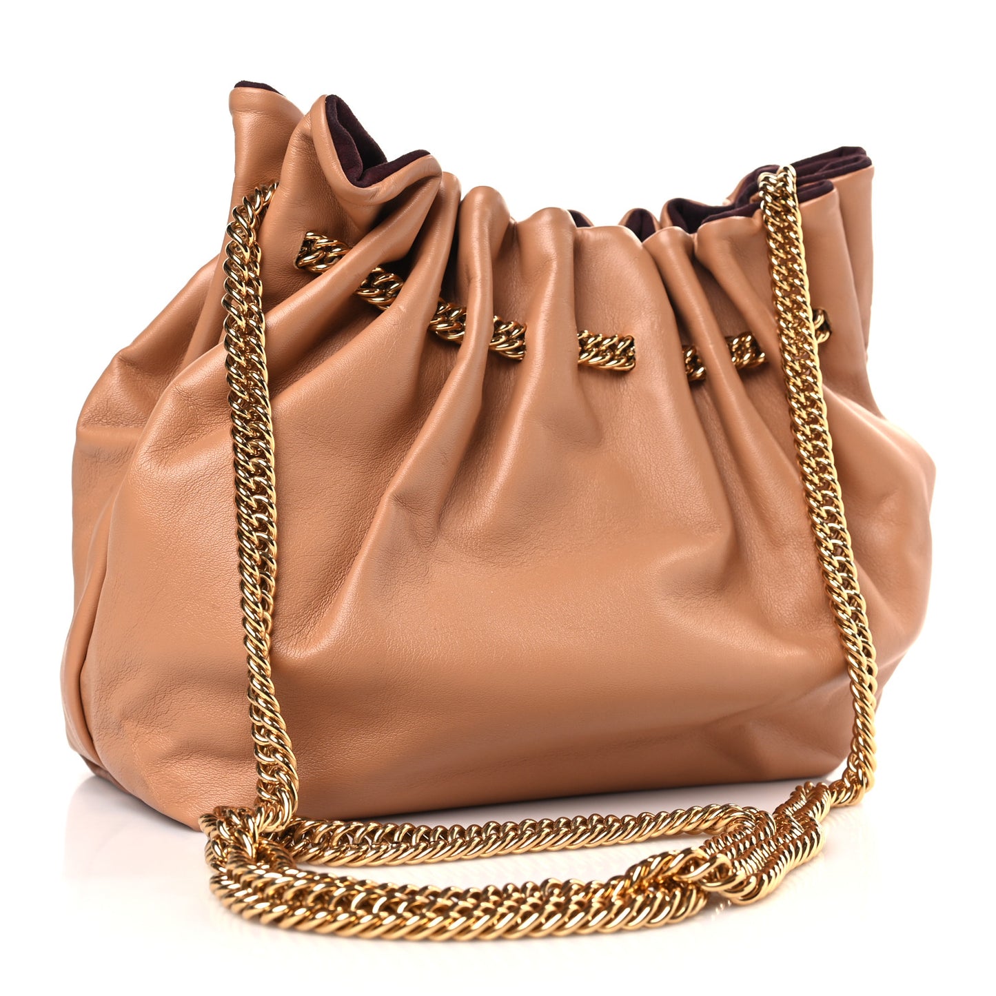 Eco Alter Nappa Small Noma Soft Bucket Bag Nude