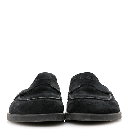 Hermes Suede Calfskin Go Mules 40 Black 3 of 14