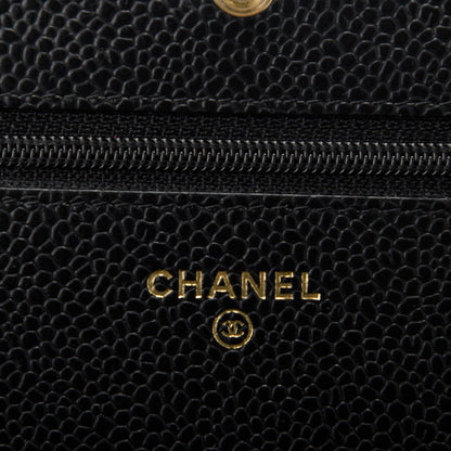 Chanel Caviar Quilted Wallet On Chain WOC Black 6 of 8
