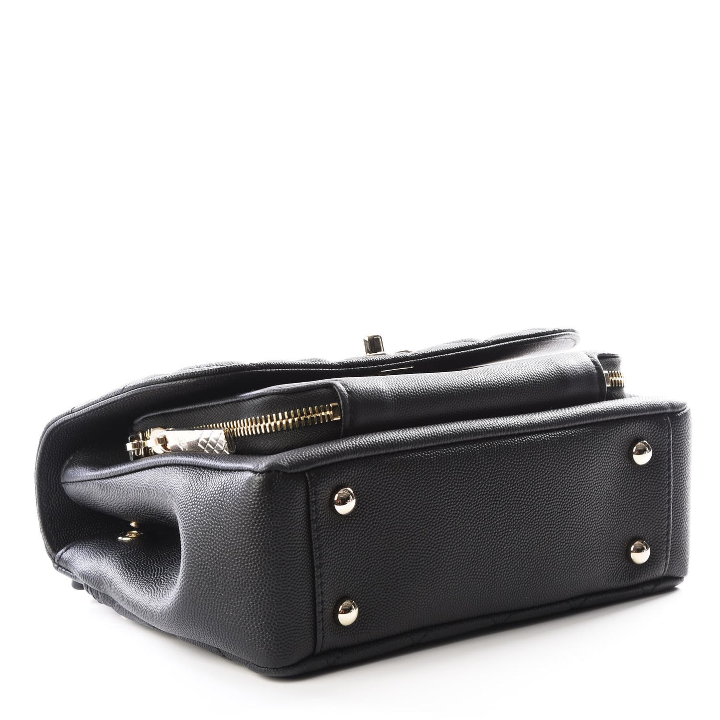 Caviar Quilted Medium Business Affinity Flap Black