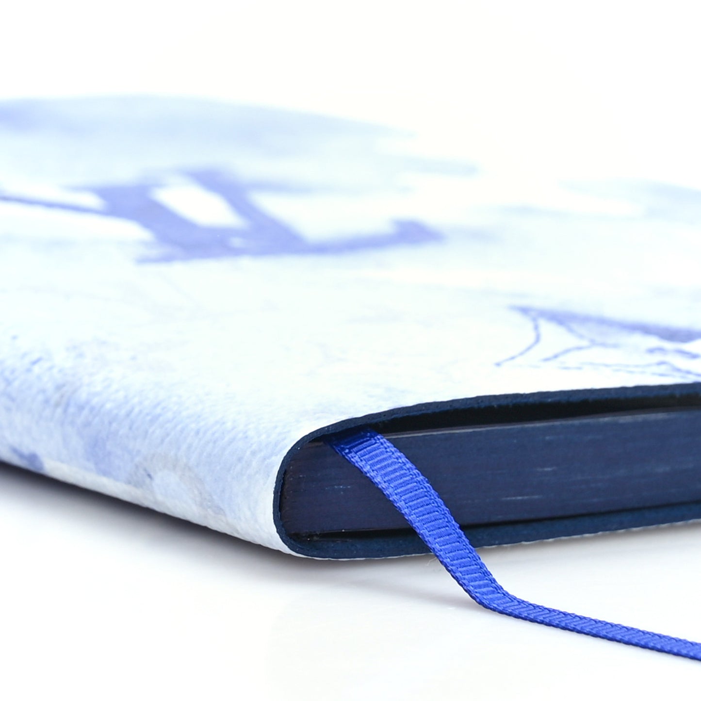 Monogram Watercolor Clemence Notebook Blue