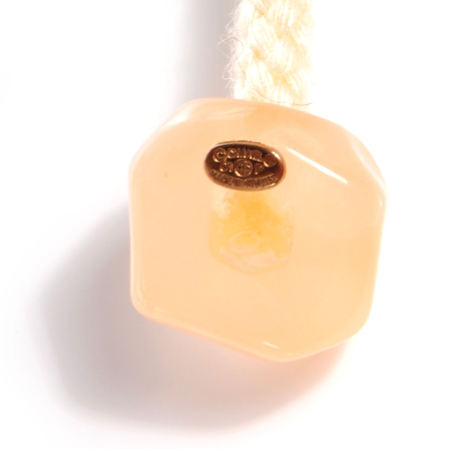 Chanel Resin CC Rope Necklace Peach 5 of 5