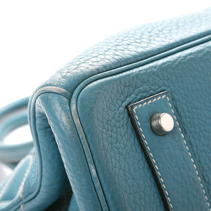 Hermes Taurillon Clemence JPG Birkin 42 Blue Jean 20 of 21