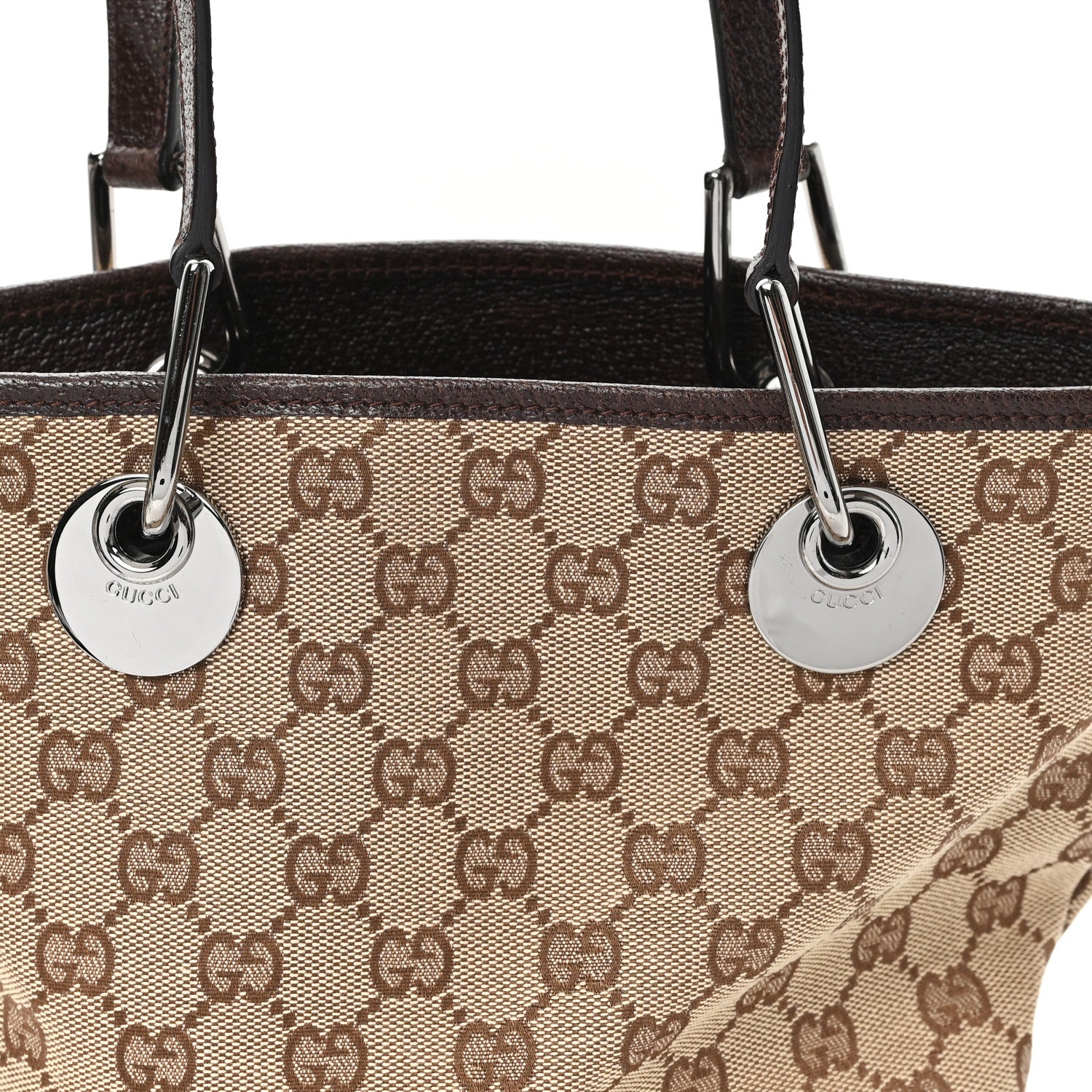 Gucci Monogram Small Eclipse Tote Brown 1868578 – FASHIONPHILE