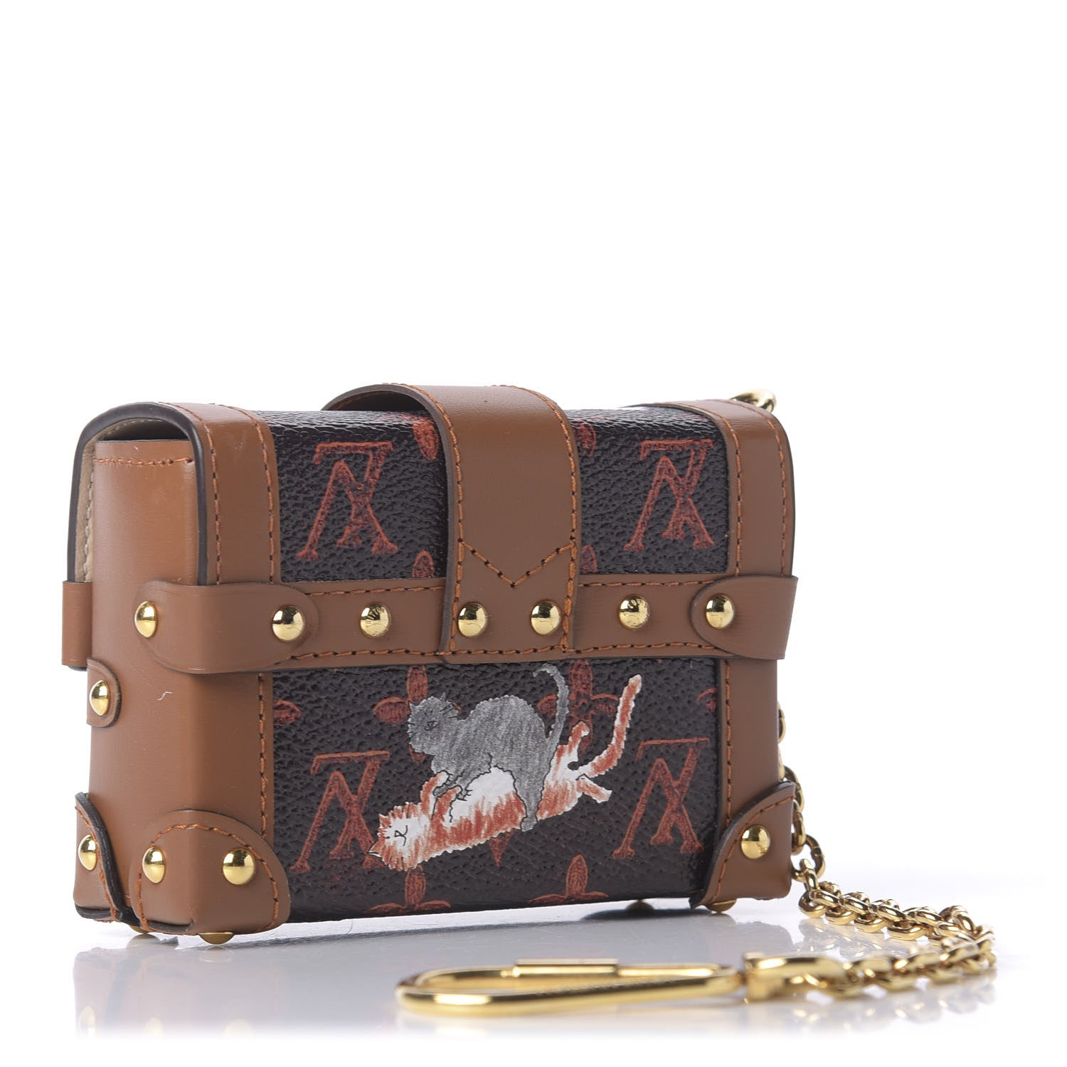 Louis Vuitton Catogram Essential Trunk Orange Marron 2 of 4