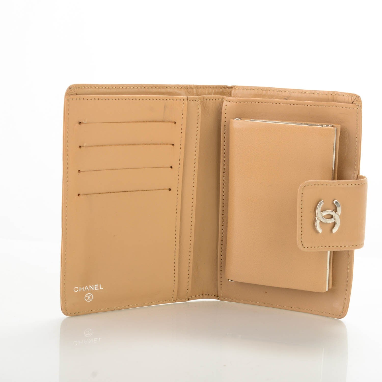 Chanel Lambskin Precious Symbols Wallet Beige 5 of 9