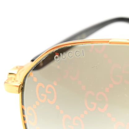 Gucci Metal Aviator Sunglasses GG1220S Gold Multicolor 7 of 7