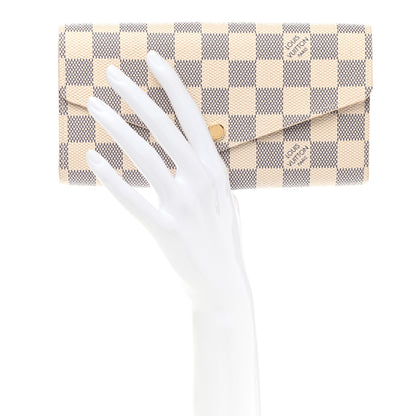 Louis Vuitton Damier Azur Sarah Wallet NM 2 of 6