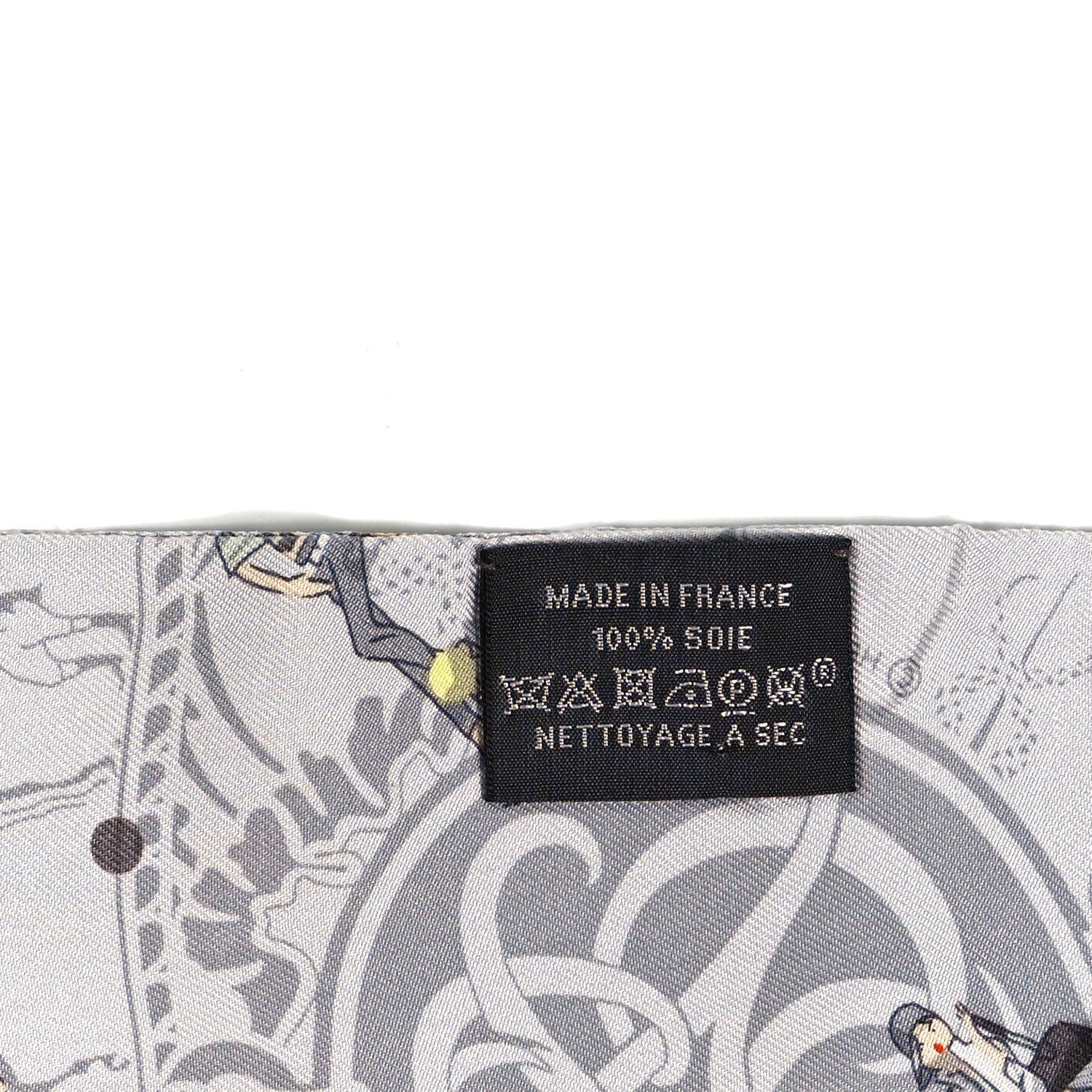 Hermes Silk Ex-Libris Les Parisie Twilly Gris Perle Jaune Soufre 3 of 4