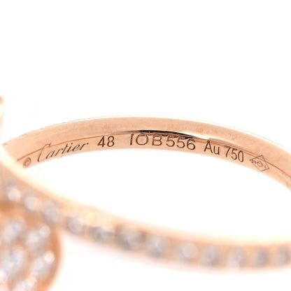Cartier 18K Pink Gold Diamond Juste Un Clou Paved Ring 48 4.5 4 of 7