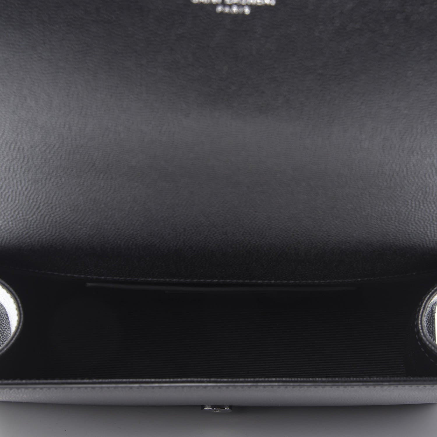 Saint Laurent Grain De Poudre Medium Classic Monogram Kate Satchel Black 5 of 10